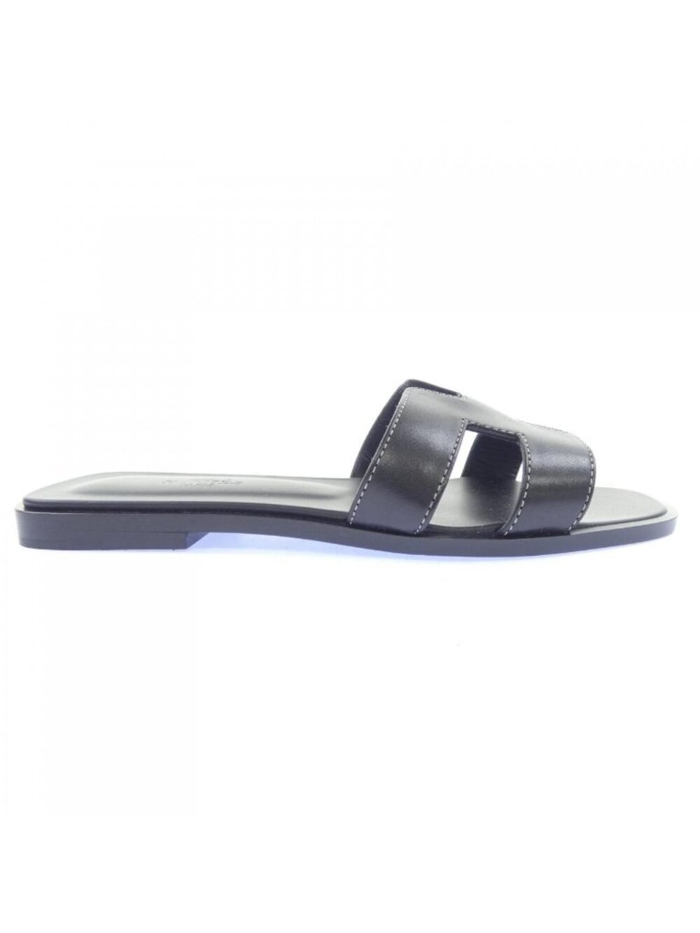 Hermes Oran Sandals Black